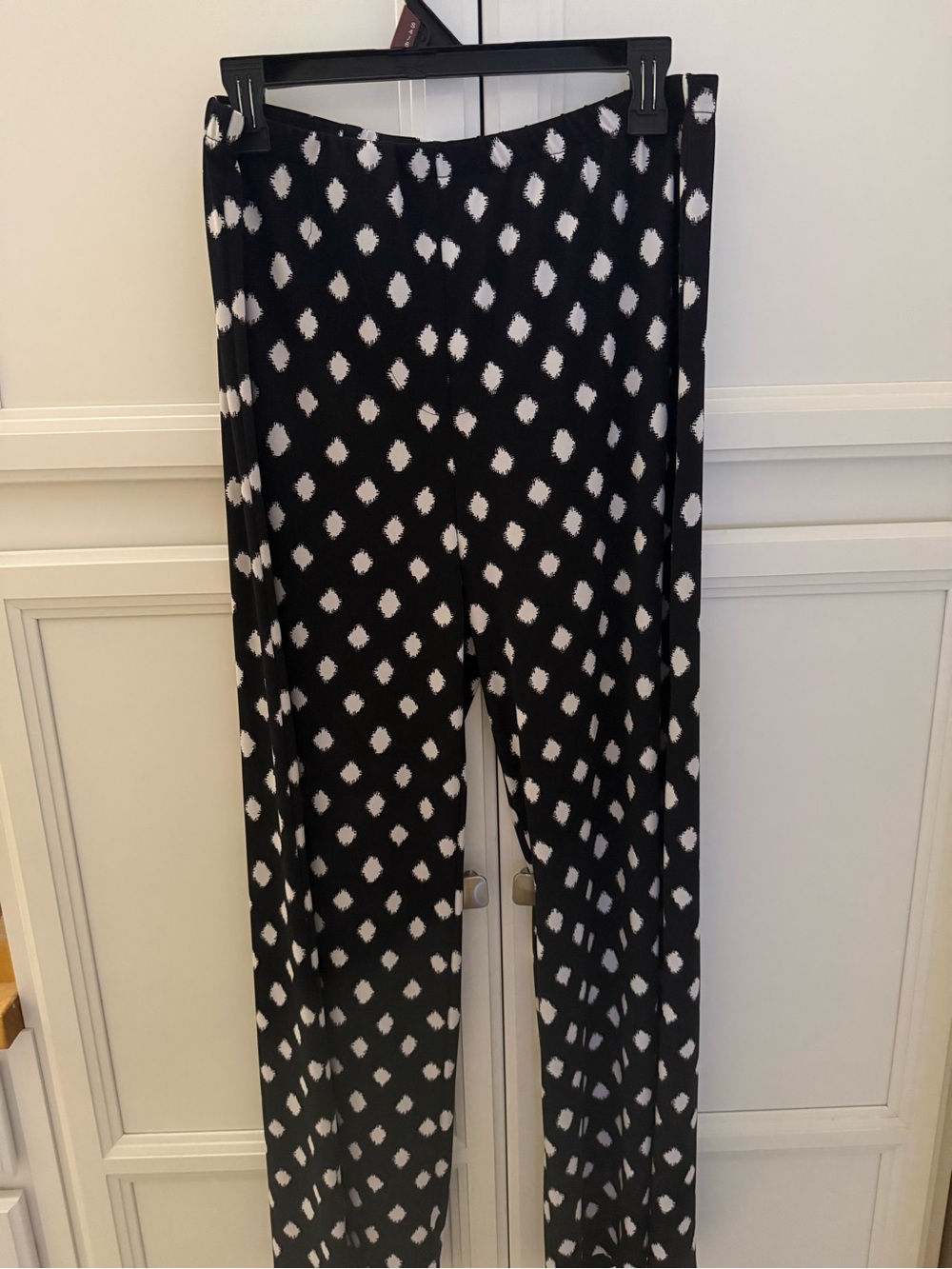 Chico Black and White Polka Dot Wide-Leg Pants